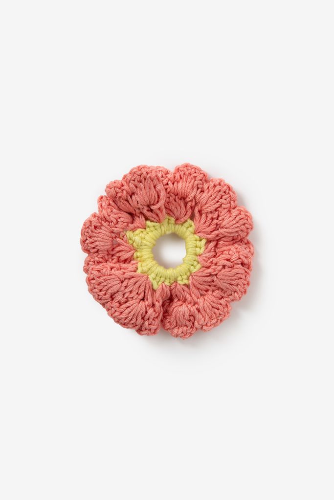 Sissy-Boy Roze Crochet Scrunchie