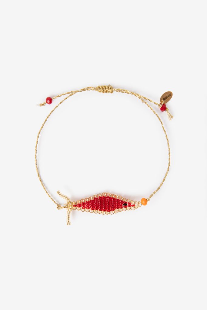 Sissy-Boy Goudkleurige Vissen Armband