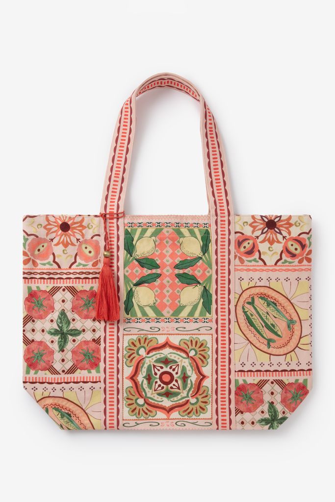 Sissy-Boy Lichtroze Shopper Met Print