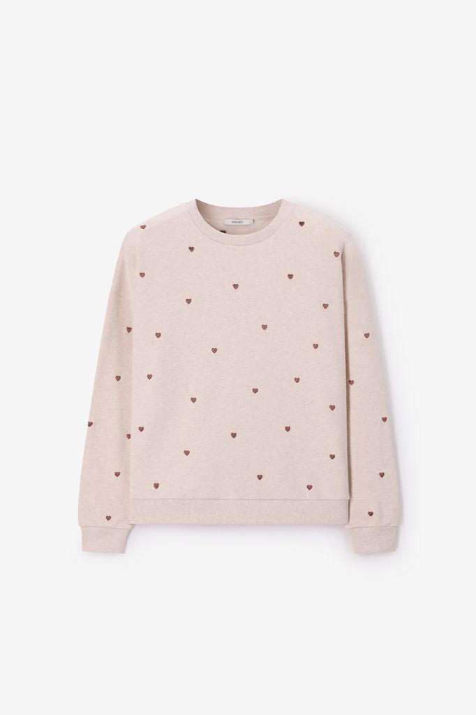 Sissy-Boy Beige Sweater Met Embroidery