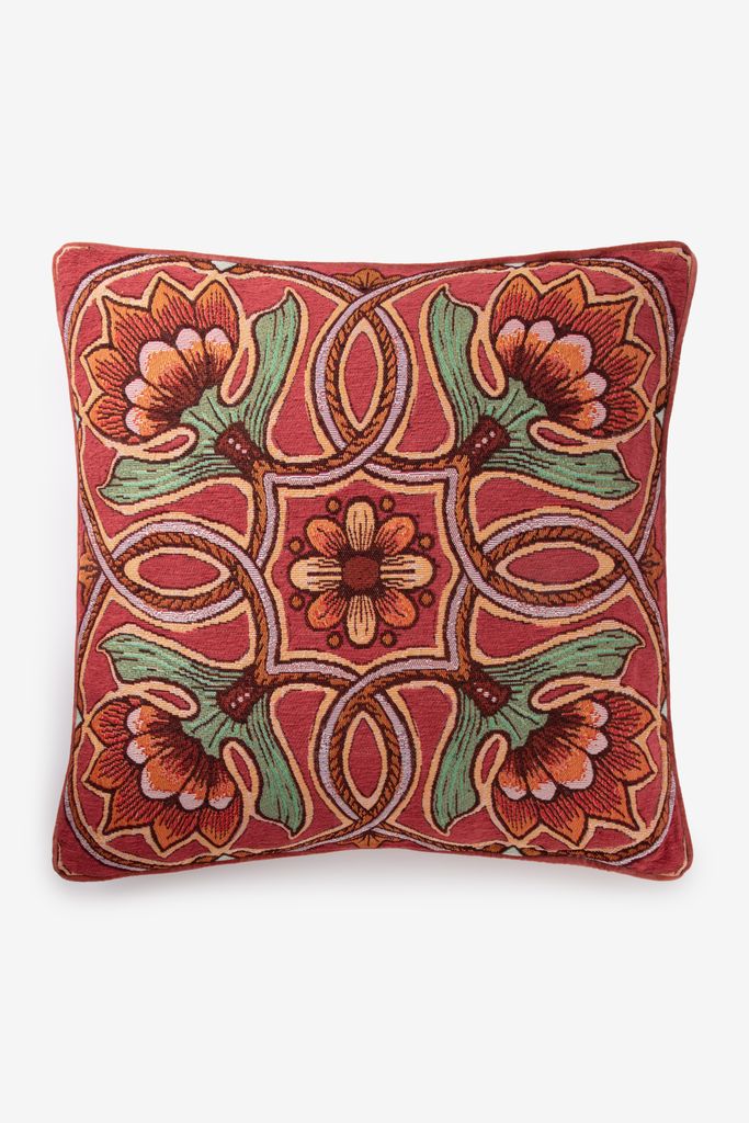 Sissy-Boy Rood Kussen Met Bloemendessin