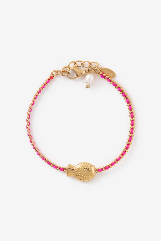 Sissy-Boy Gold Plated Armband Met Visje