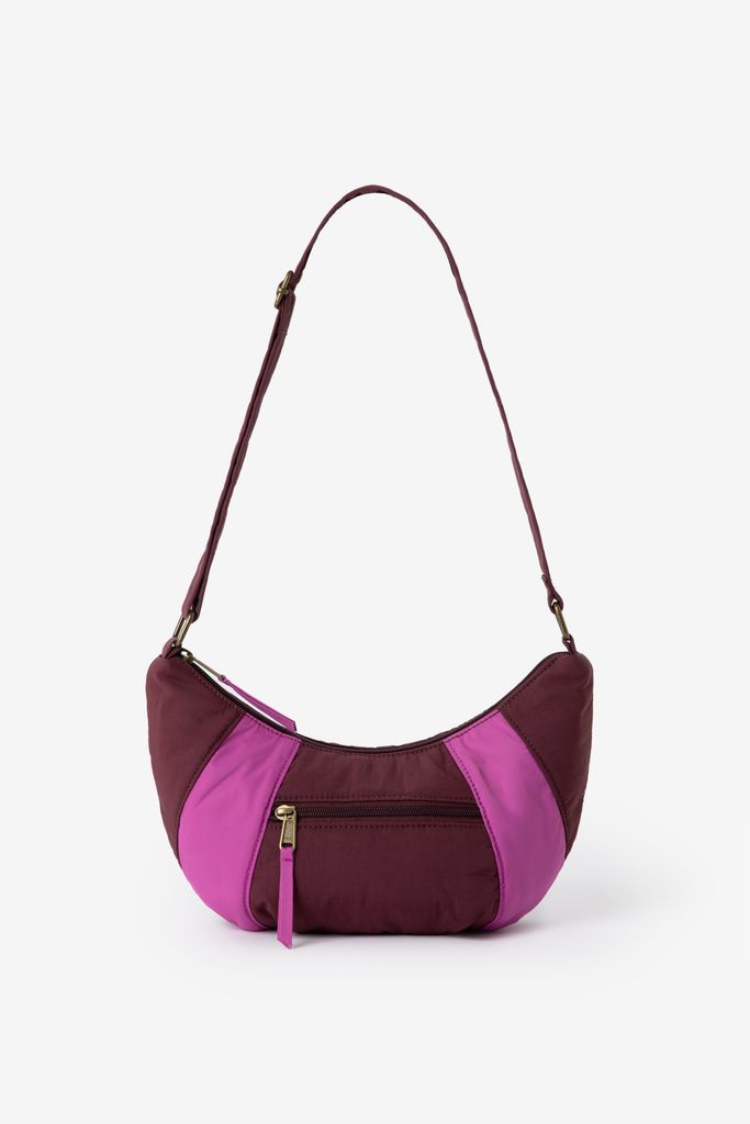 Sissy-Boy Donkerrode Colourblock Crossbody Tas
