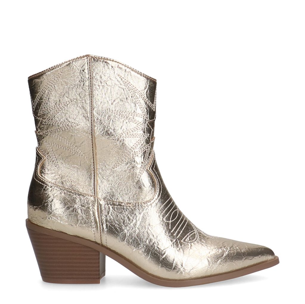 Sacha Gouden Metallic Cowboylaarsjes