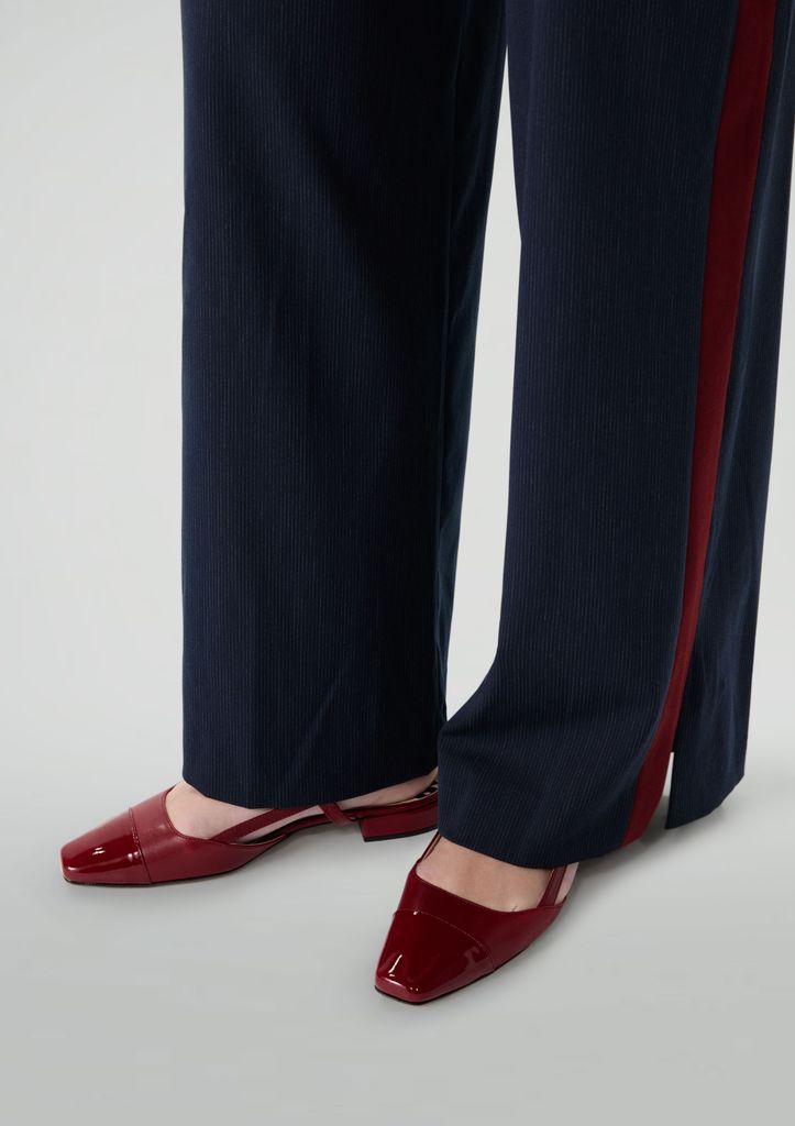 Sacha Rode Leren Slingbacks thumbnail