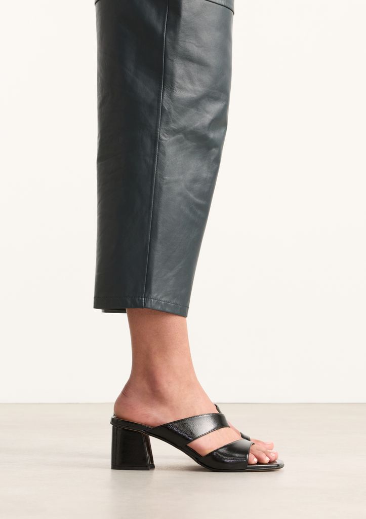 Sacha Zwarte Sandalen Met Blokhak