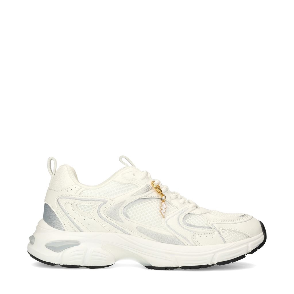 Sacha Witte Sneakers Met Zilverkleurige Details