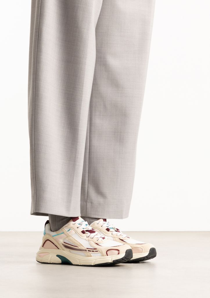 Sacha Witte Sneakers Met Multicolor Details
