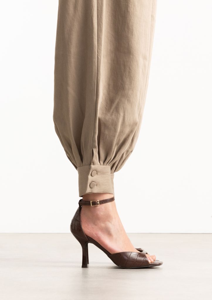 Sacha Bruine Sandalen Met Hak