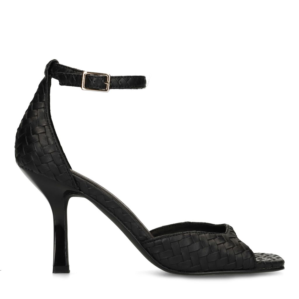 Sacha Zwarte Sandalen Met Hak