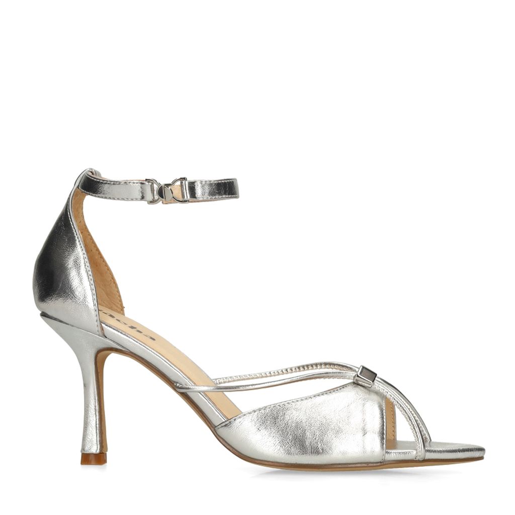 Sacha Zilveren Sandalen Met Hak