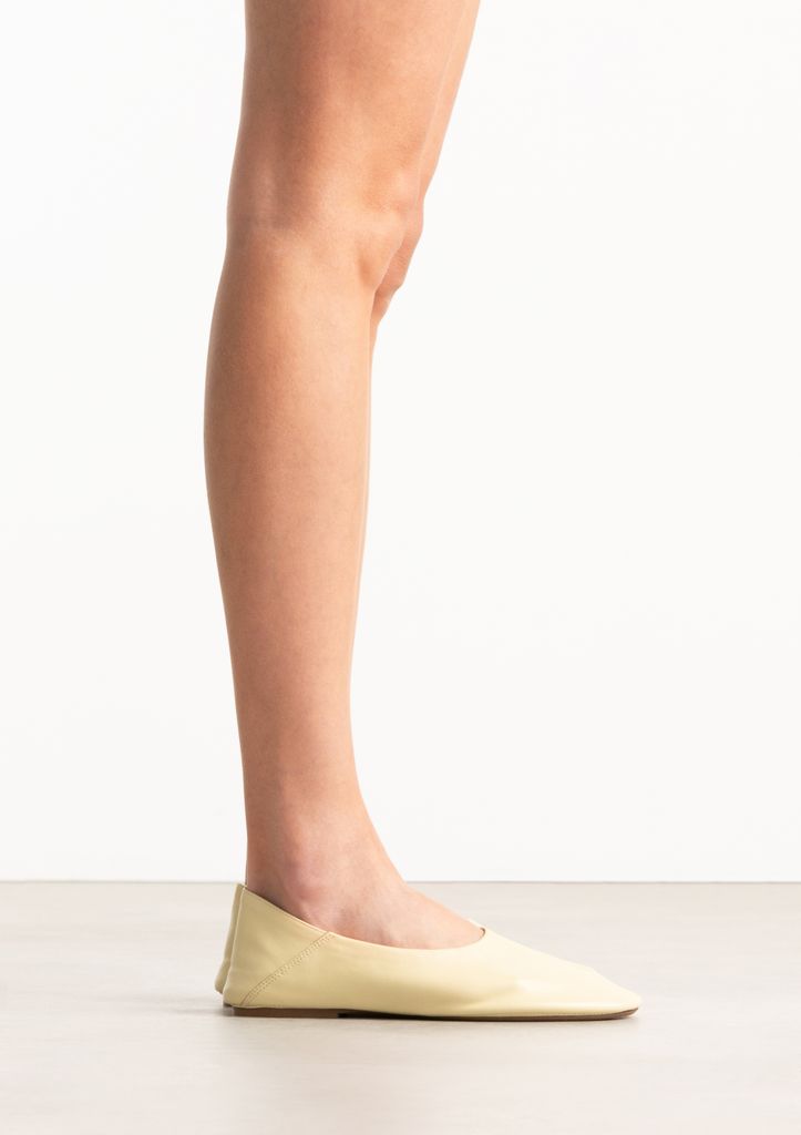 Sacha Gele Leren Ballerina's