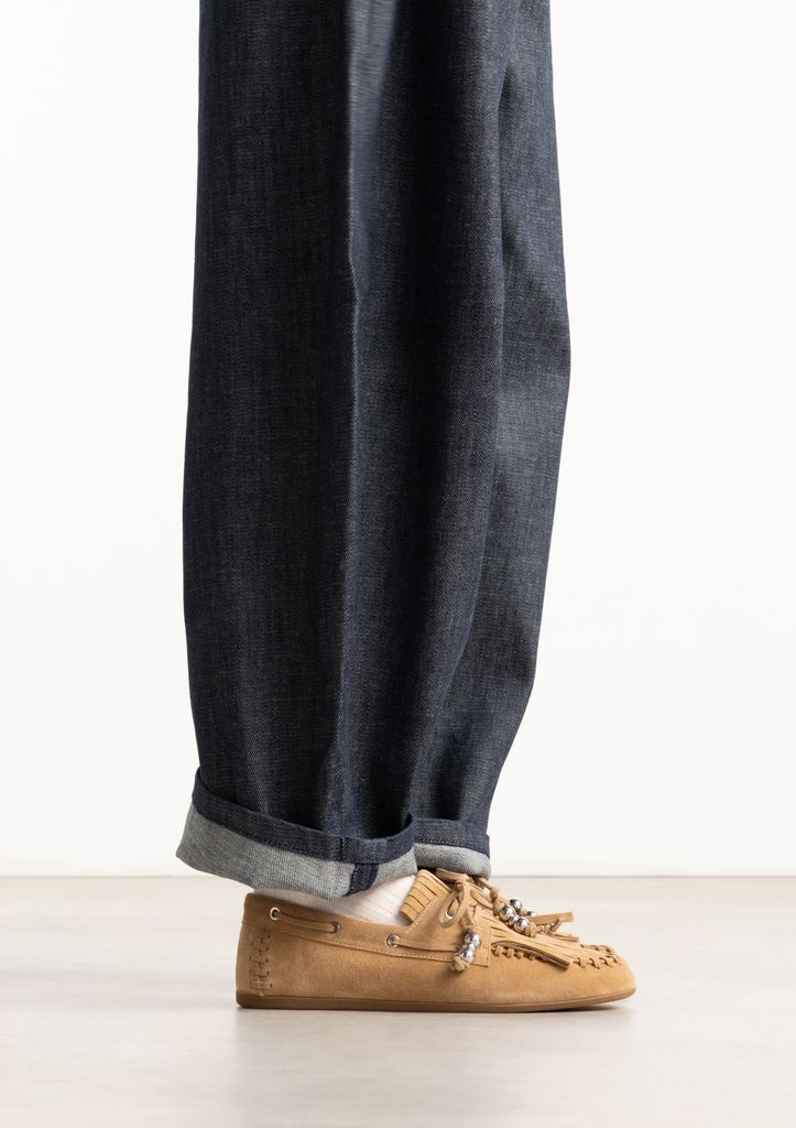 Sacha Cognac Suède Bootschoenen