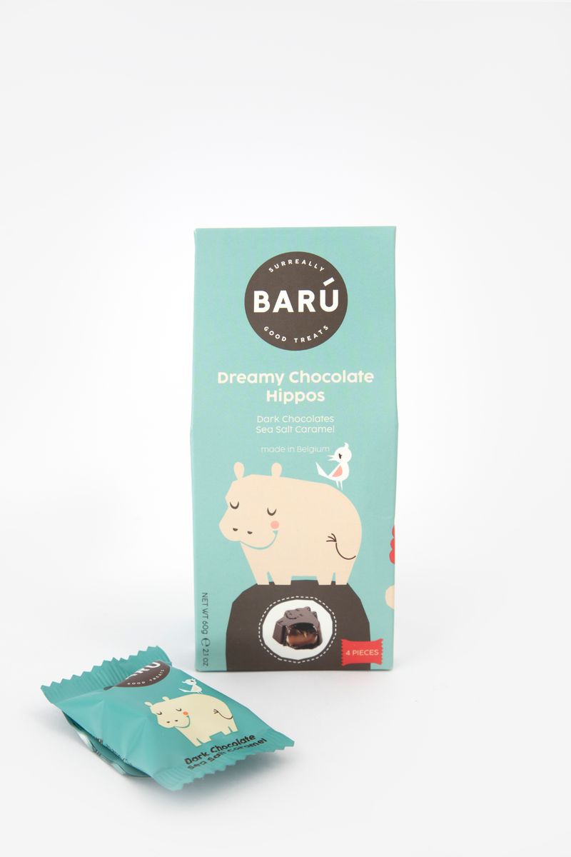 Barú Dreamy Chocolate Hippos karamel zeezout