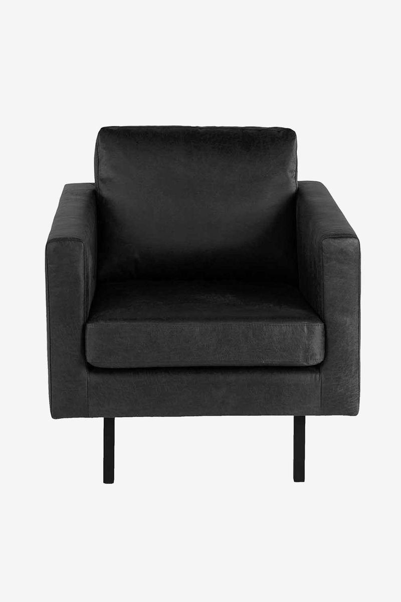 Amsterdam ecoleer clean fauteuil zwart
