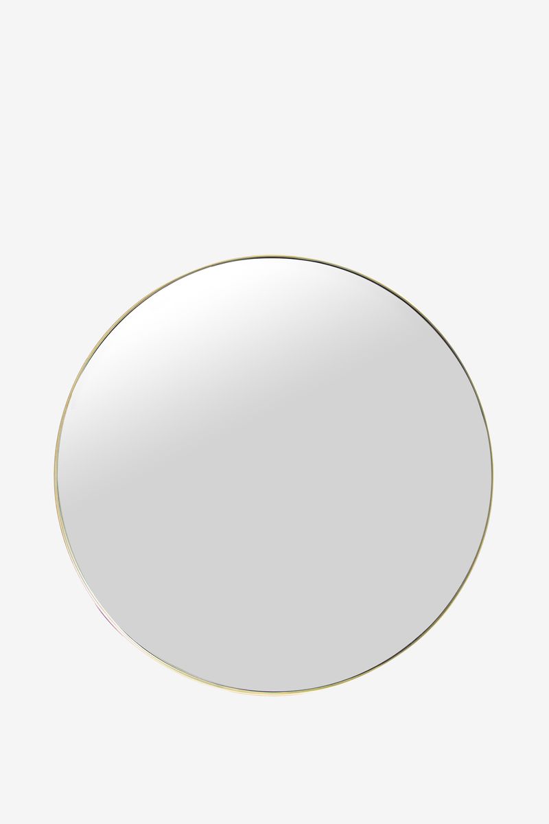 Goudkleurige ronde spiegel