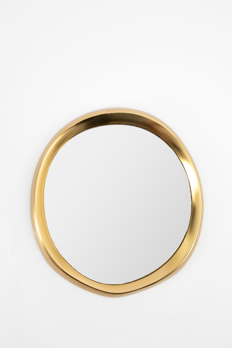 Steppingstone mirror small brass