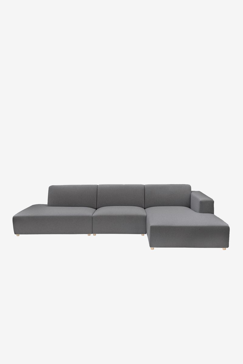 Earl 4-zits bank chaise longue rechte otto lounge links Unit Antraciet