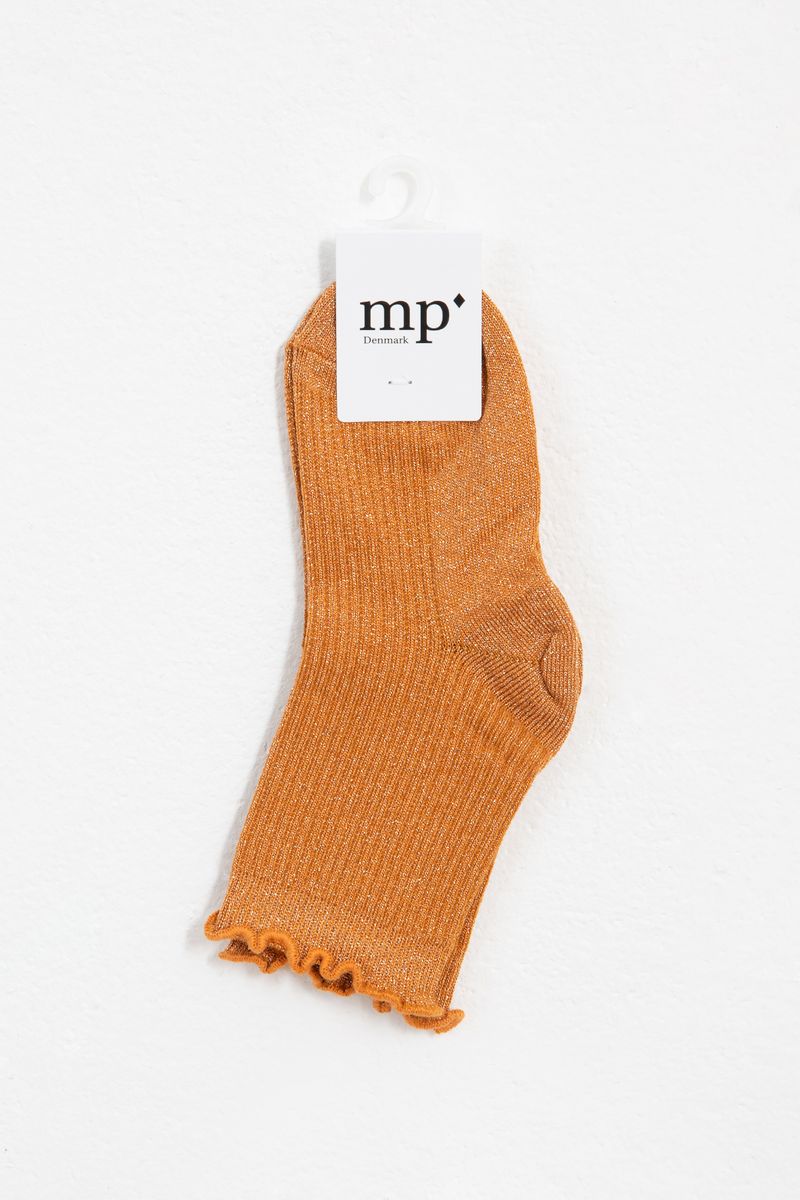 MP Denmark Oranje sokken met glitter