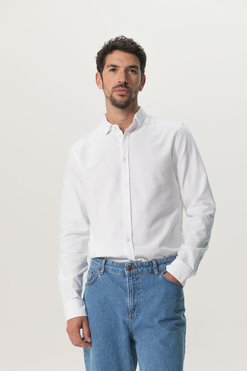 Sissy-Boy - Wit katoenen Oxford overhemd
