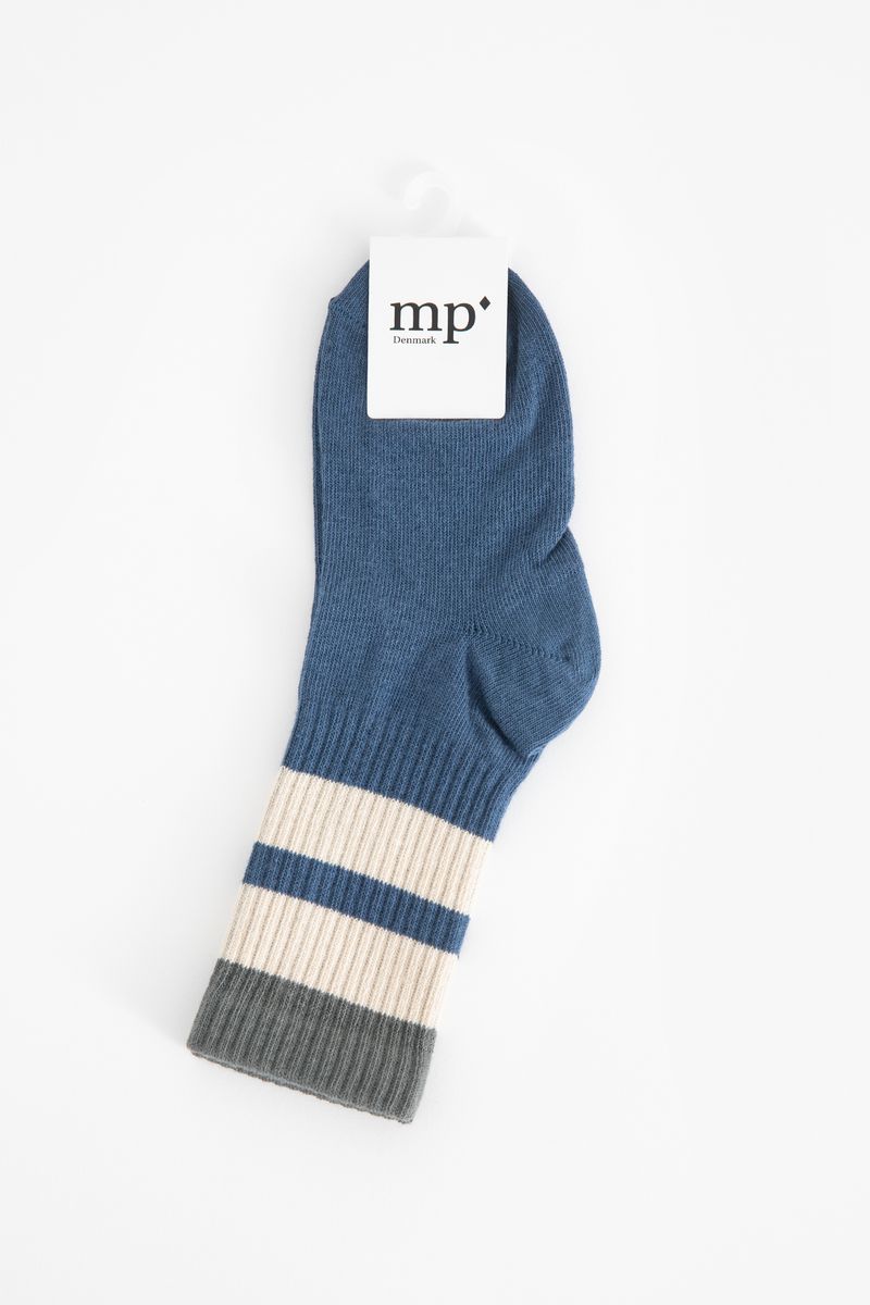 MP Denmark donkerblauwe sokken met strepen