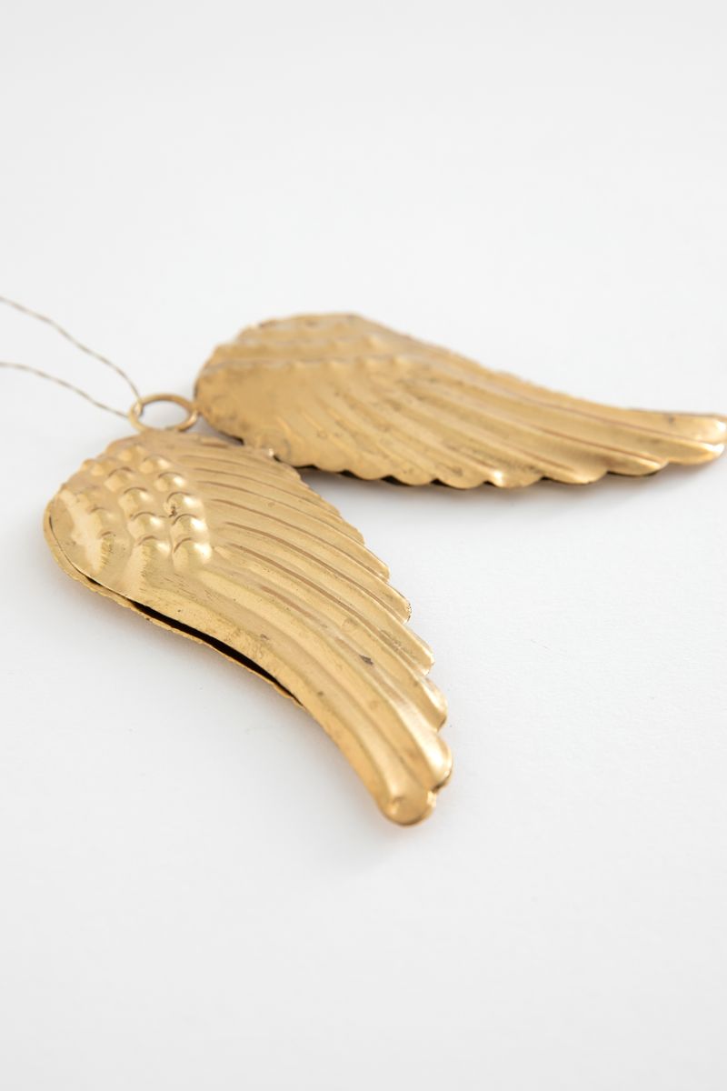 Sissy-Boy - Kerst ornament goudkleurige brass vleugels