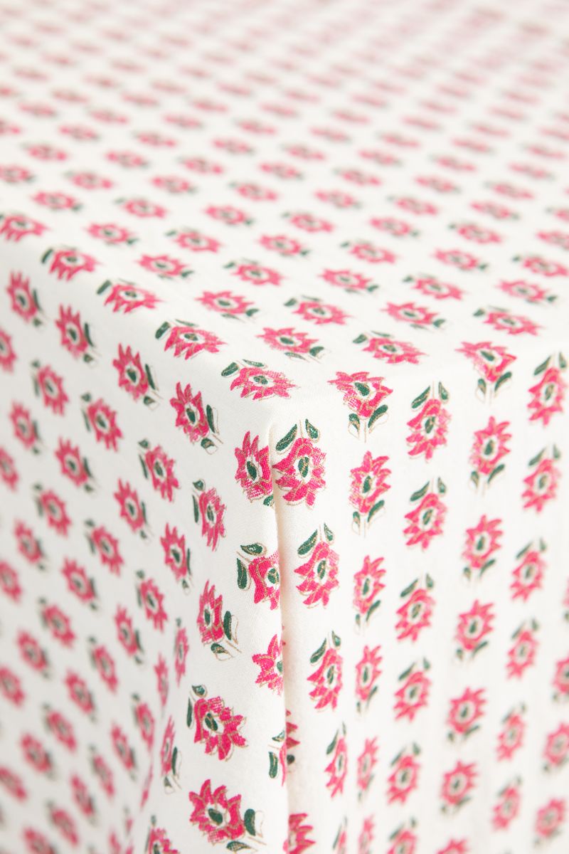 Sissy-Boy - Wit tafelkleed met bloemenprint 160x300 cm