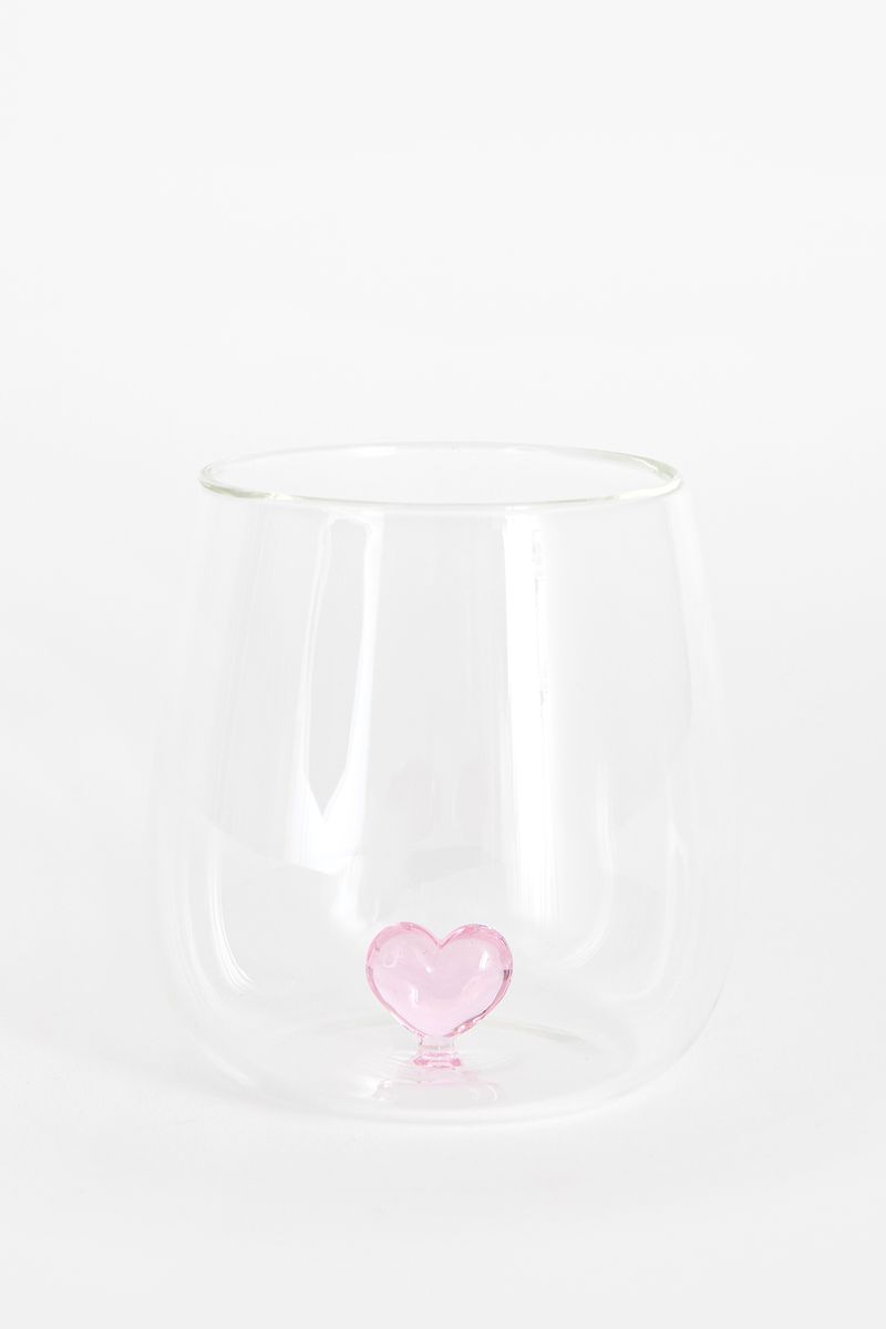 Waterglas met hartje