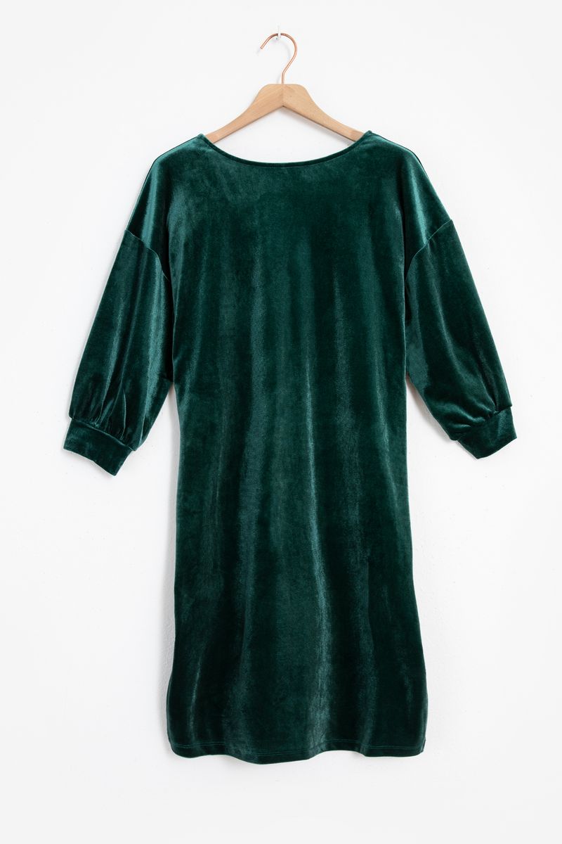 Groene Velvet Jurk