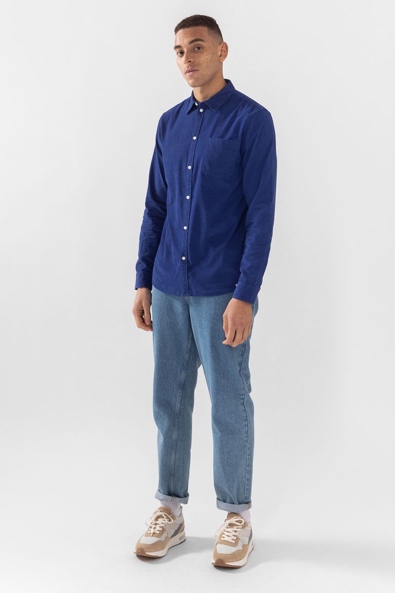Sissy-Boy - Donkerblauw corduroy overhemd