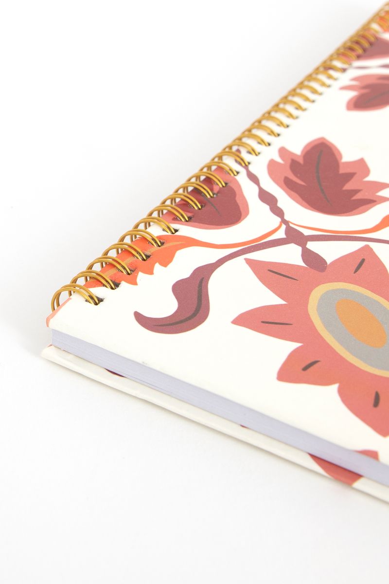Multicolored bloemprint notitieboek