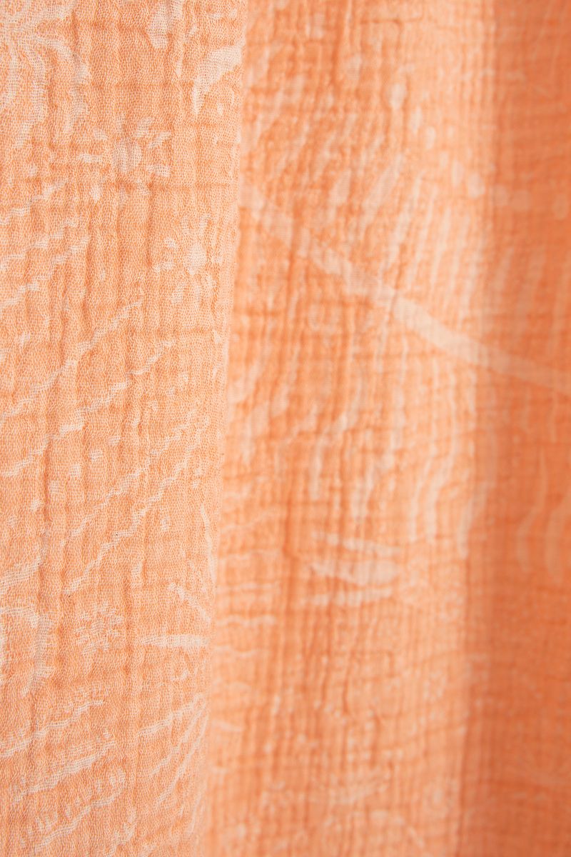 Oranje hamamdoek met palm print