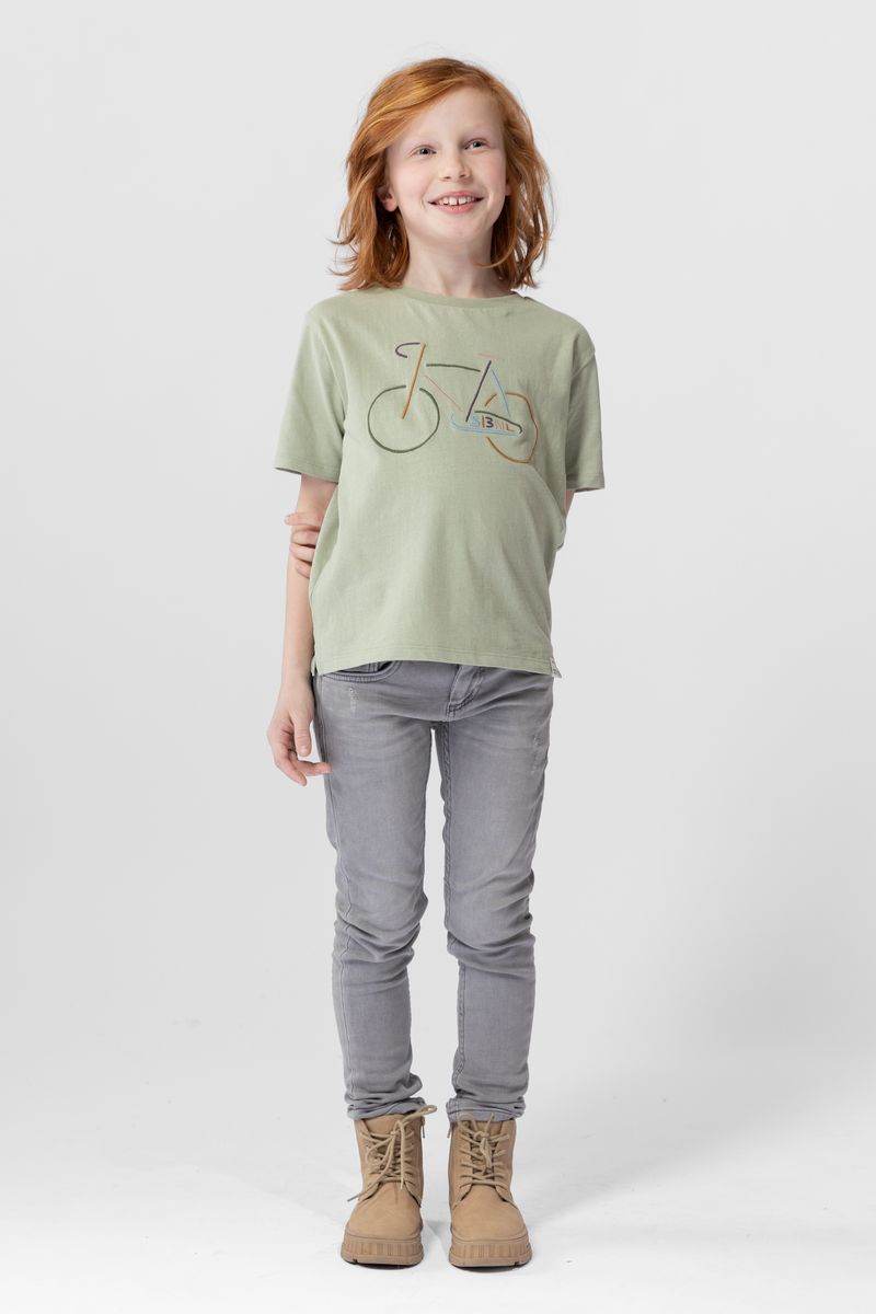 Sissy-Boy - Groen katoenen T-shirt met fiets