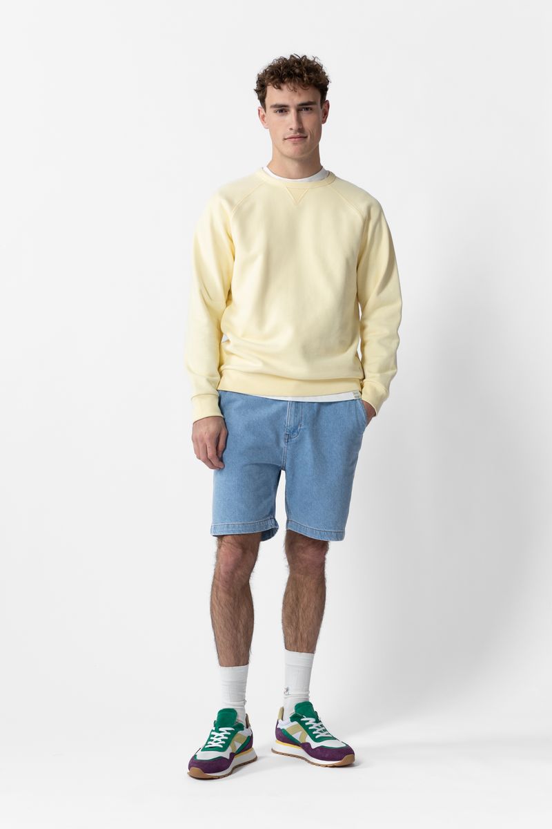 Sissy-Boy - Lichtgele katoenen raglan sweater