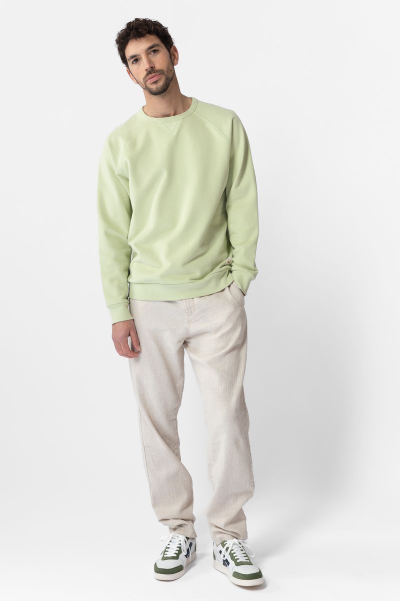 Sissy-Boy - Lichtgroene katoenen raglan sweater