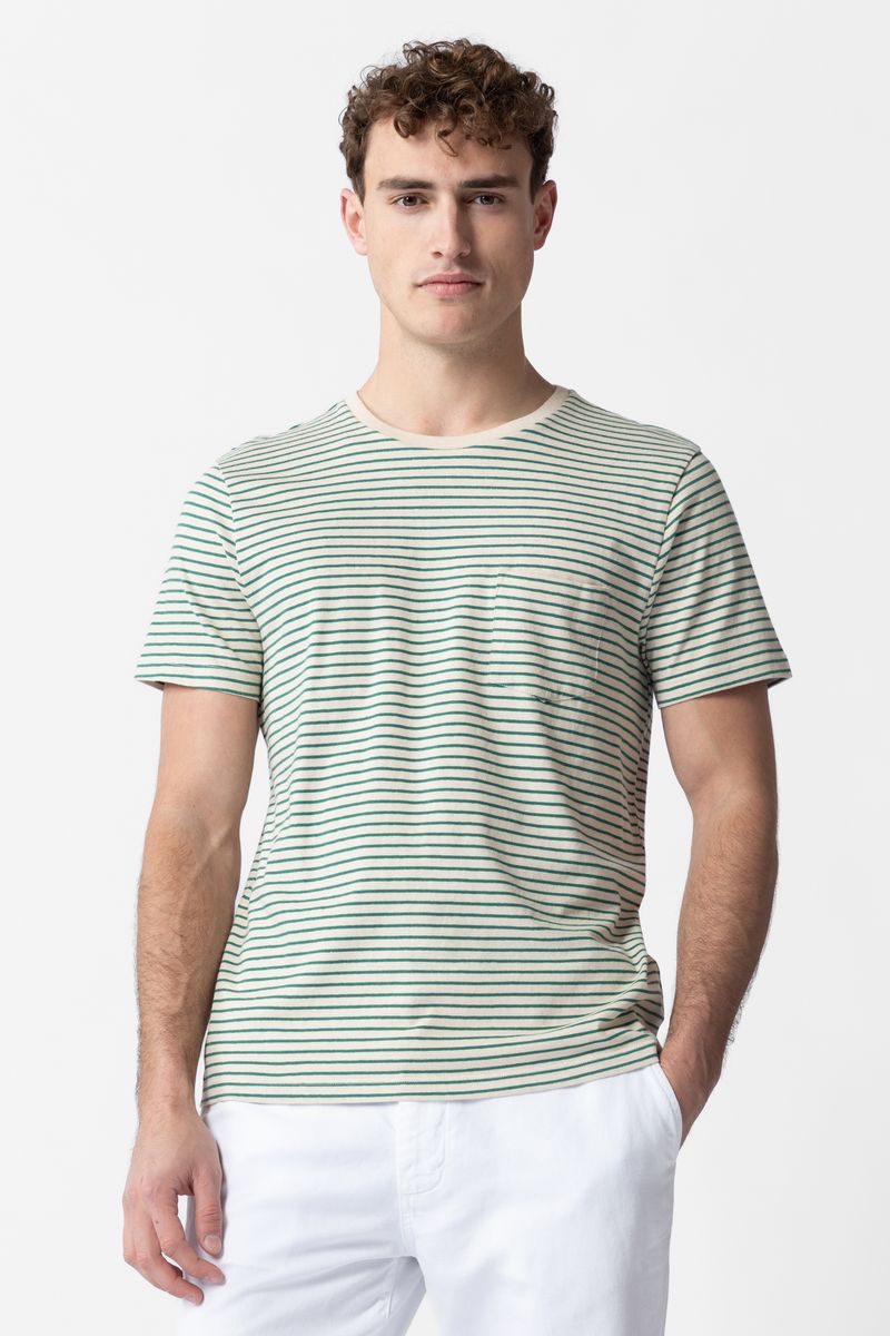 Sissy-Boy - Groen gestreept T-shirt