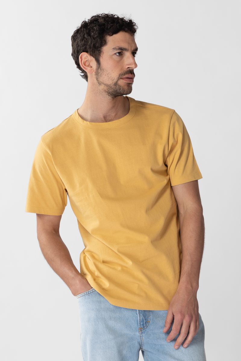 Sissy-Boy - Donkergeel katoenen basic T-shirt