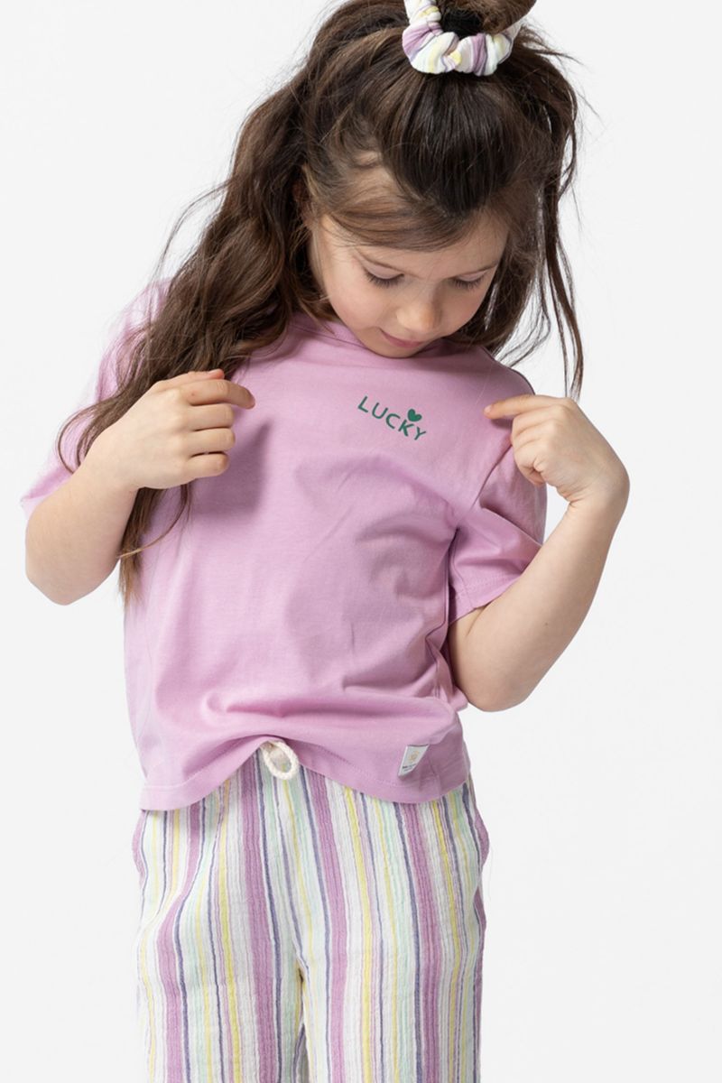 Sissy-Boy - Roze T-shirt met lucky print