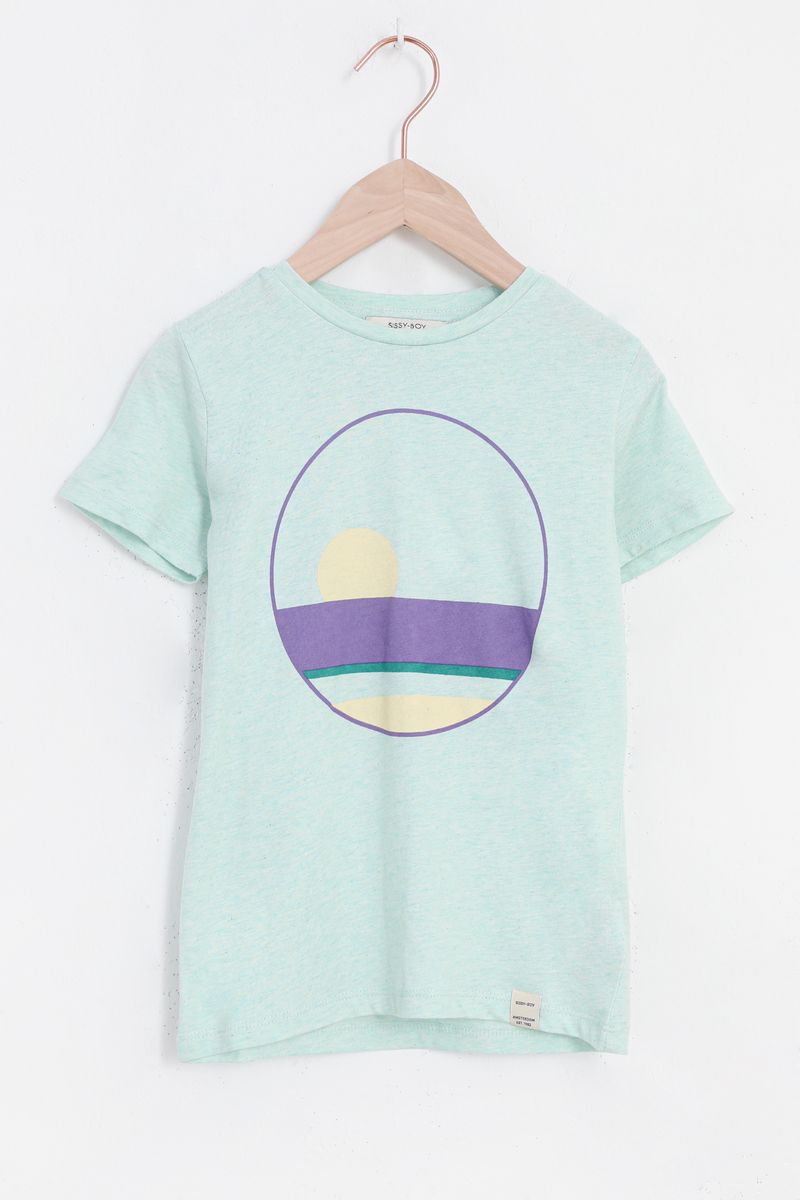 Sissy-Boy - Lichtgroen T-shirt met print