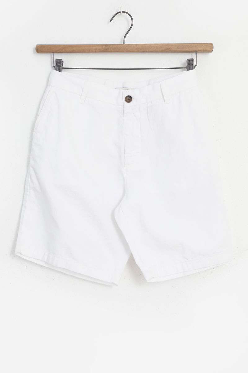 Witte Katoenen Chino Shorts