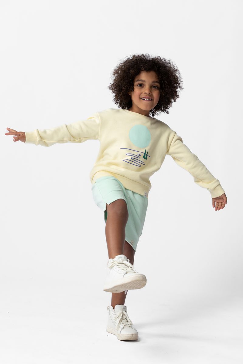 Sissy-Boy - Lichtgele sweater met print