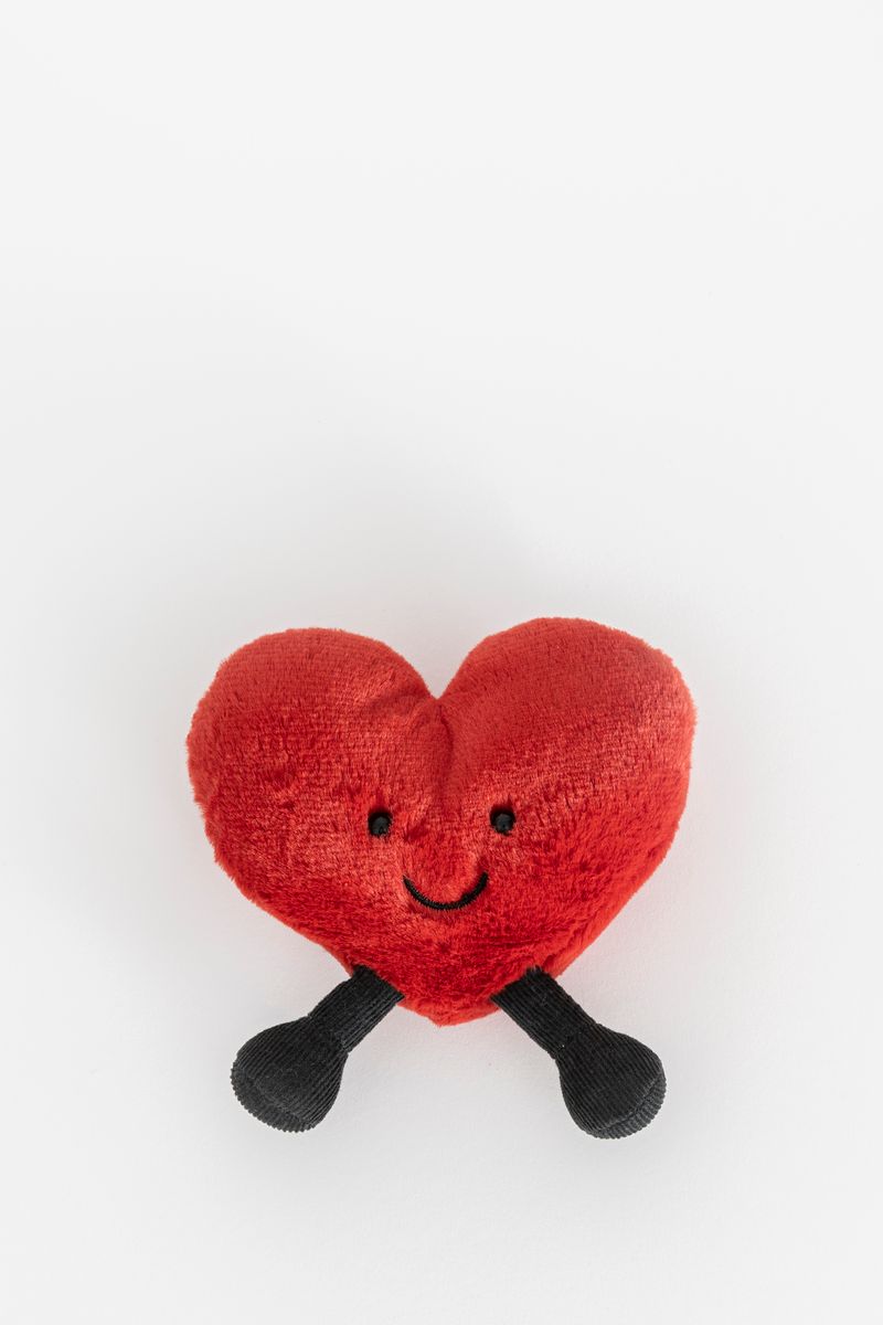 Jellycat knuffel amuseable red heart klein