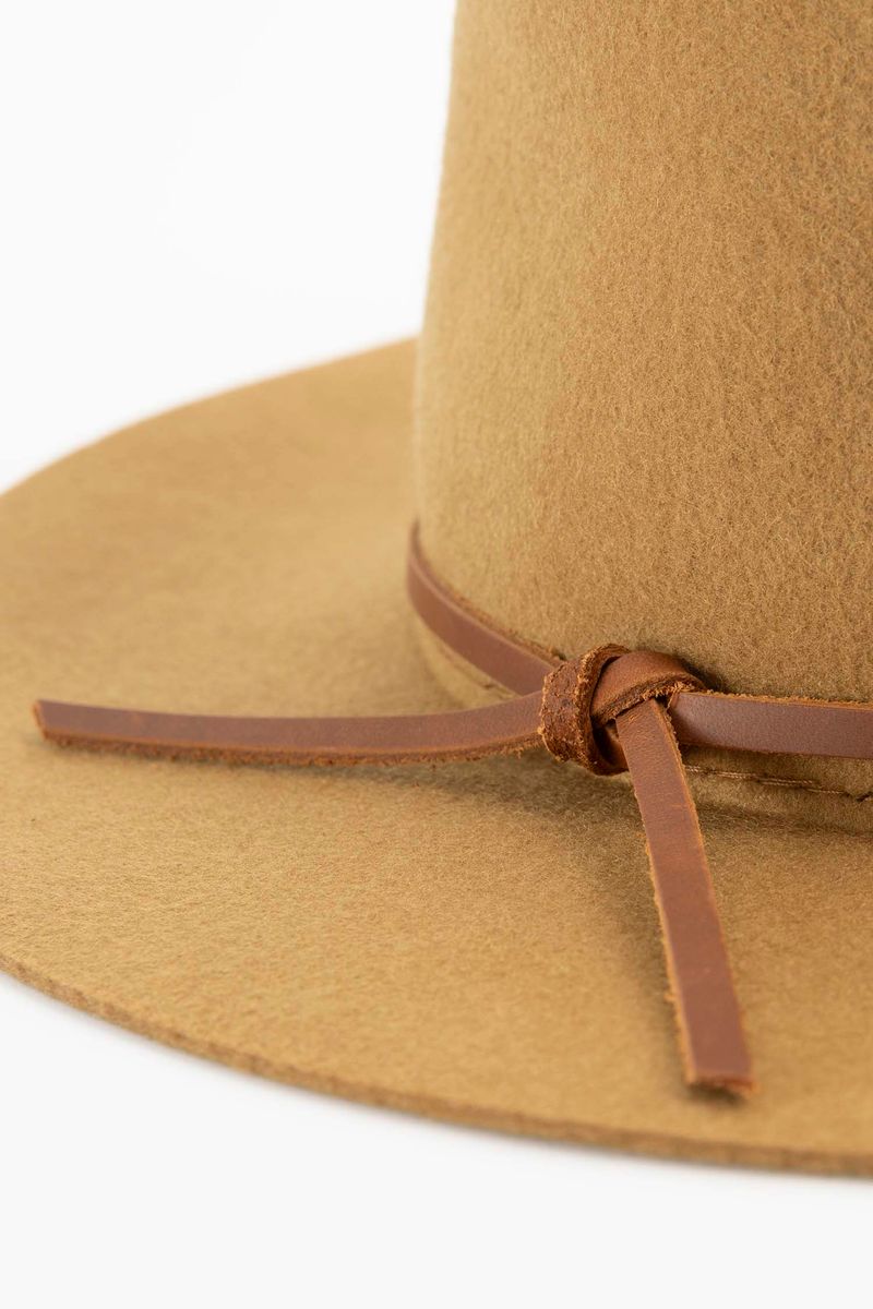 Brixton goudbruine Wesley Packable Fedora hoed