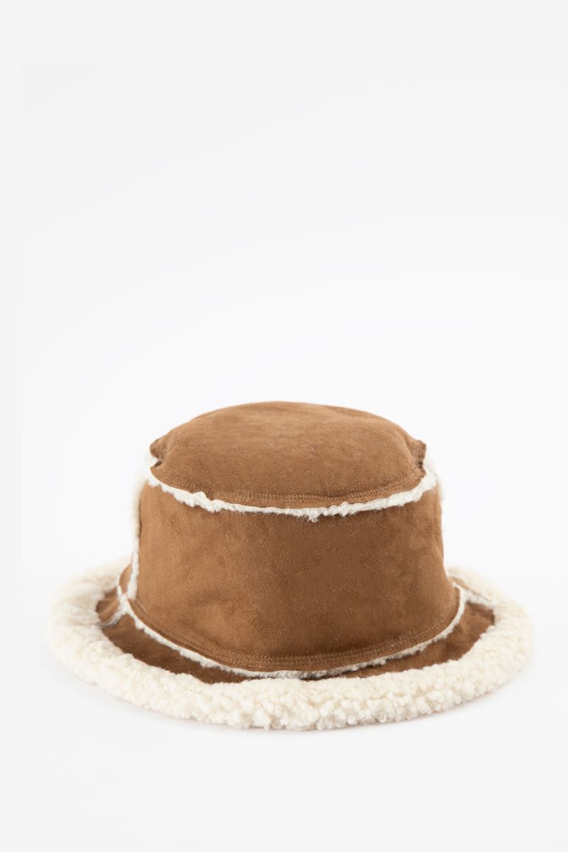 Bruine Shearling Bucket Hat