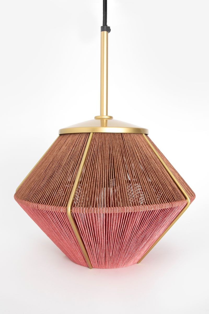 Bruin-roze Hanglamp Aural Shades Mini