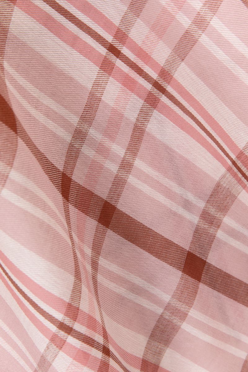 Roze jacquard sjaal vlinder