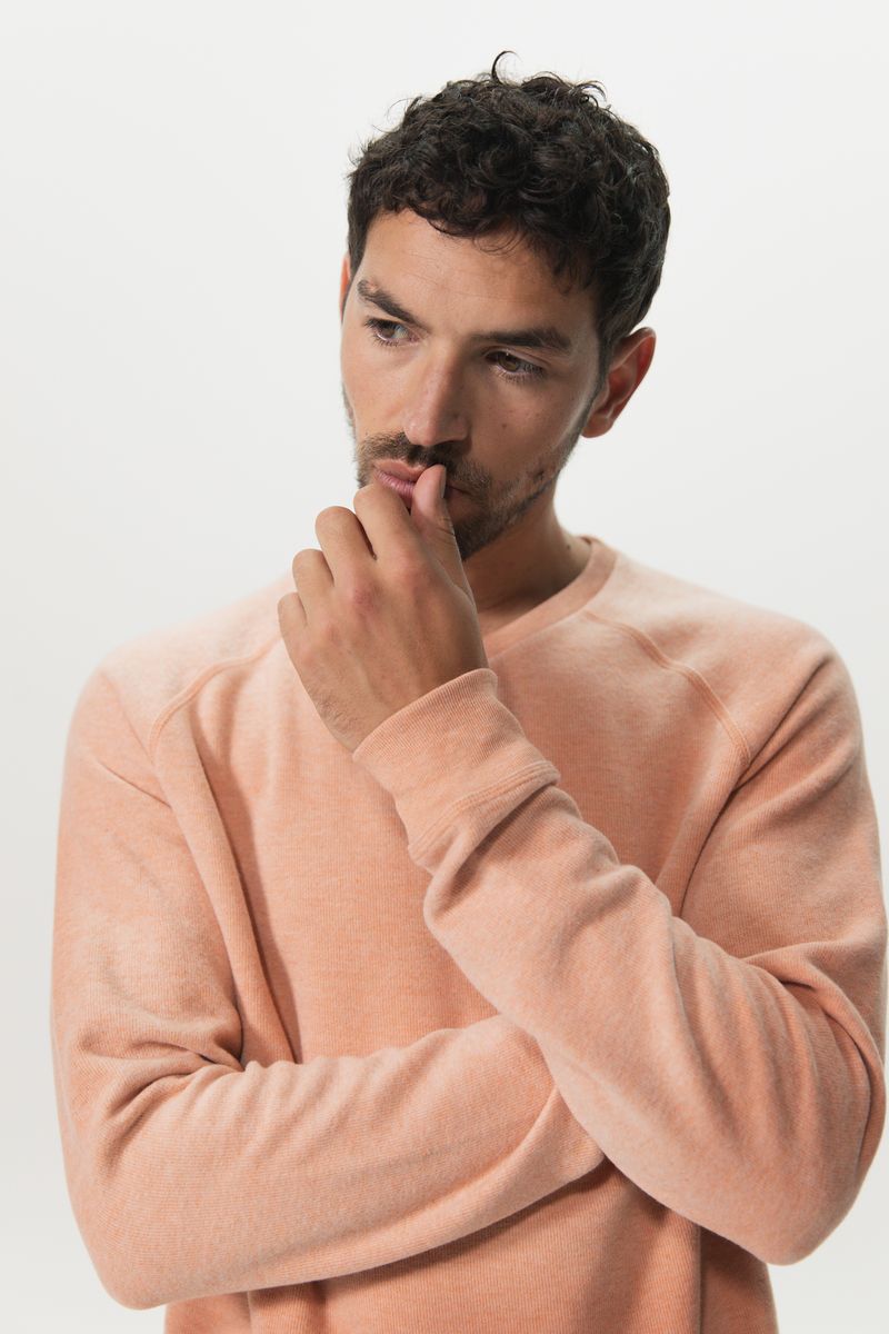 Roze raglan sweater