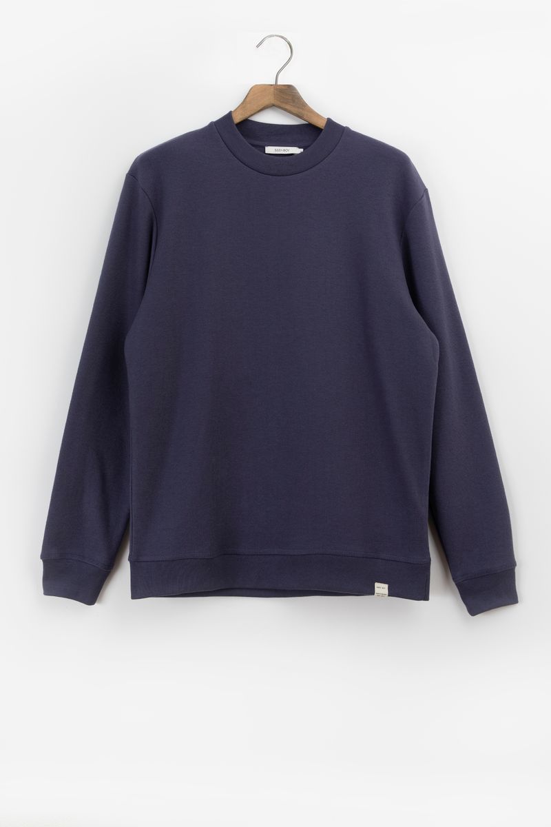 Donkerpaarse Relaxed Fit Sweater