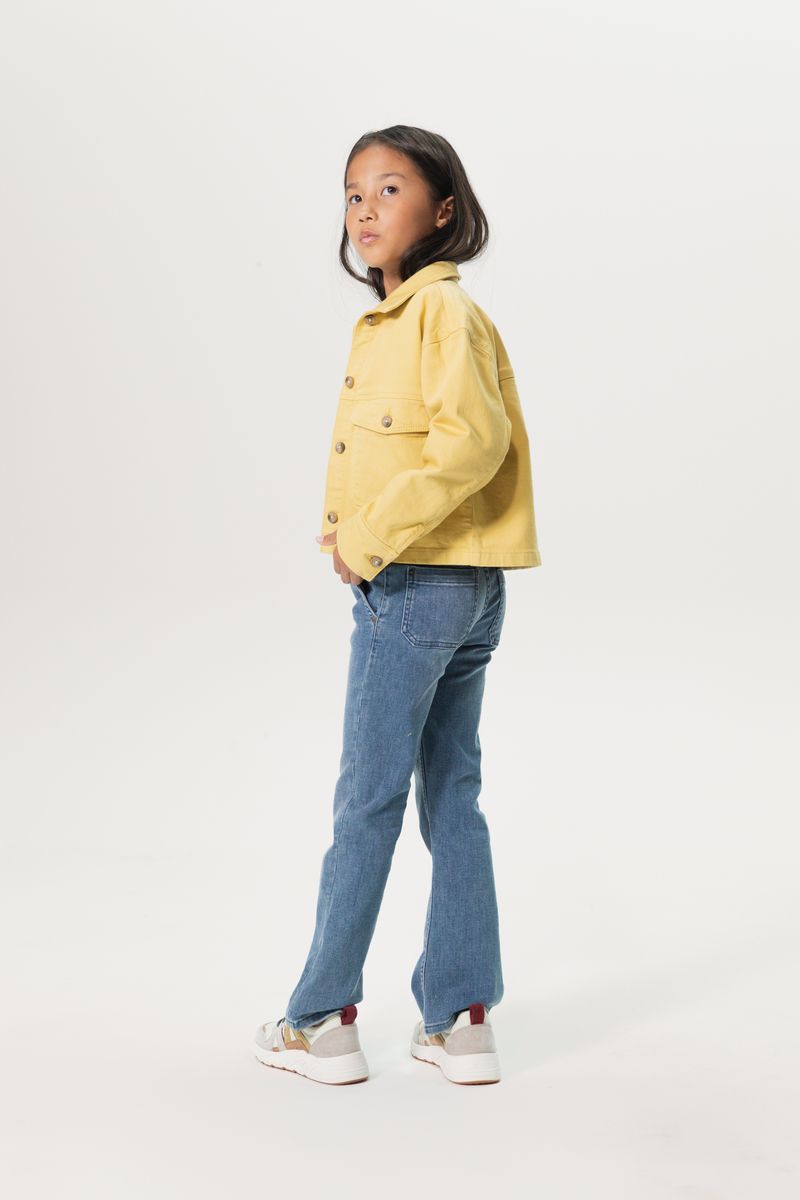 Sissy-Boy - Geel cropped denim jasje