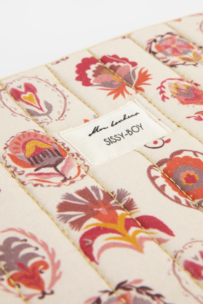 Multicolour laptophoes met bloemenprint